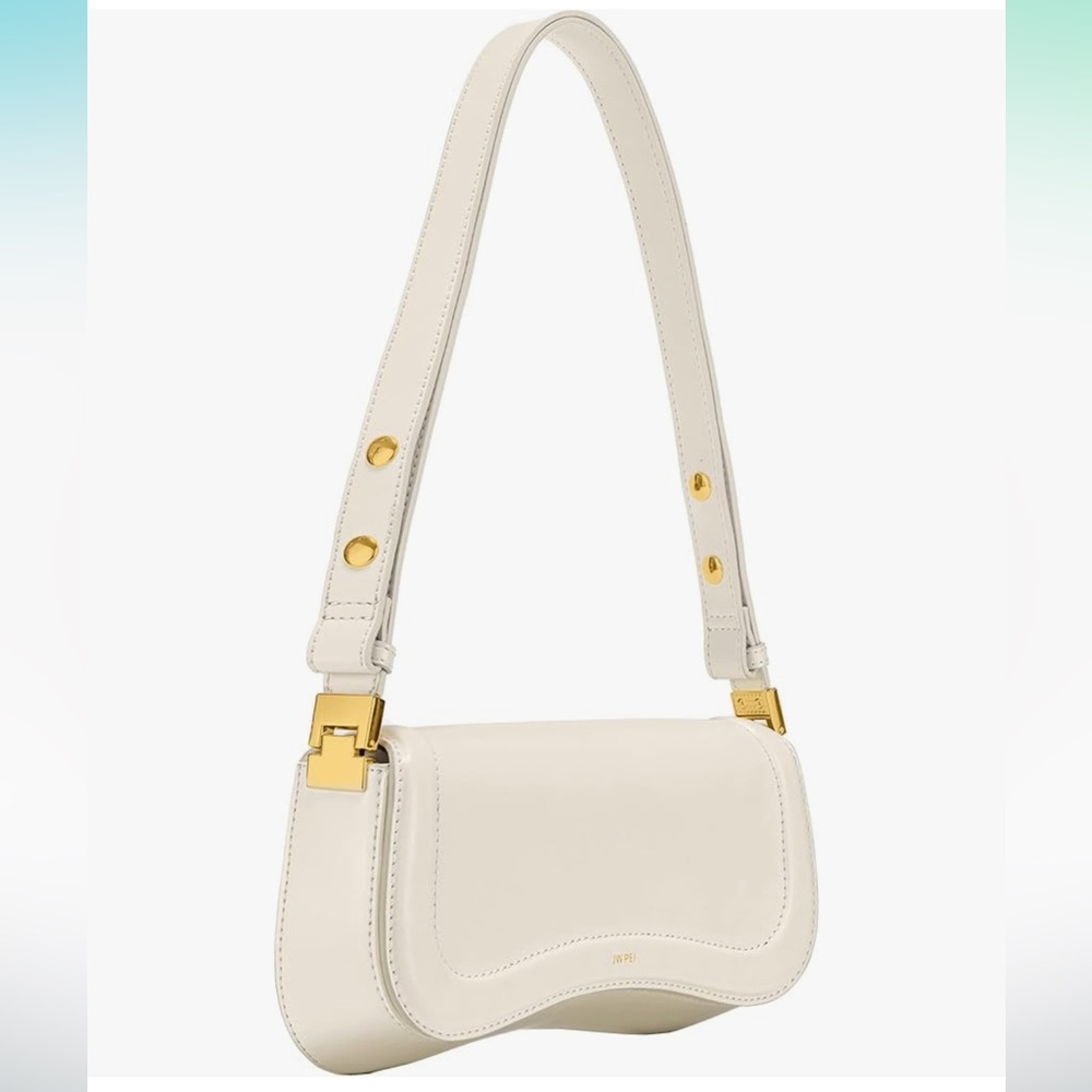 JW PEI Cream White Purse Joy Shoulder Bag Mini Purse Gold
